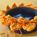 Handmade Sunflower Basket – Crochet Floral Storage Basket for Home Décor