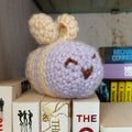 Bee Plushie Lavender – Crochet Bee Soft Toy | Cute Gift for Kids, Amigurumi Bee, Lavender Honey Bee Décor