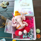 Sacred Space Hamper – Crochet Ganpati & Handmade Chocolates