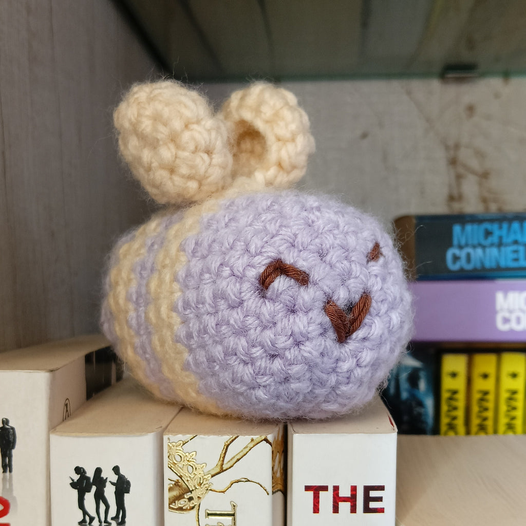 Hamper Cozy Book Nook Set: Bloom & Owl Edition – Bell Flower Curtain Tie, Lavender Bee Plushie & Owl Charm