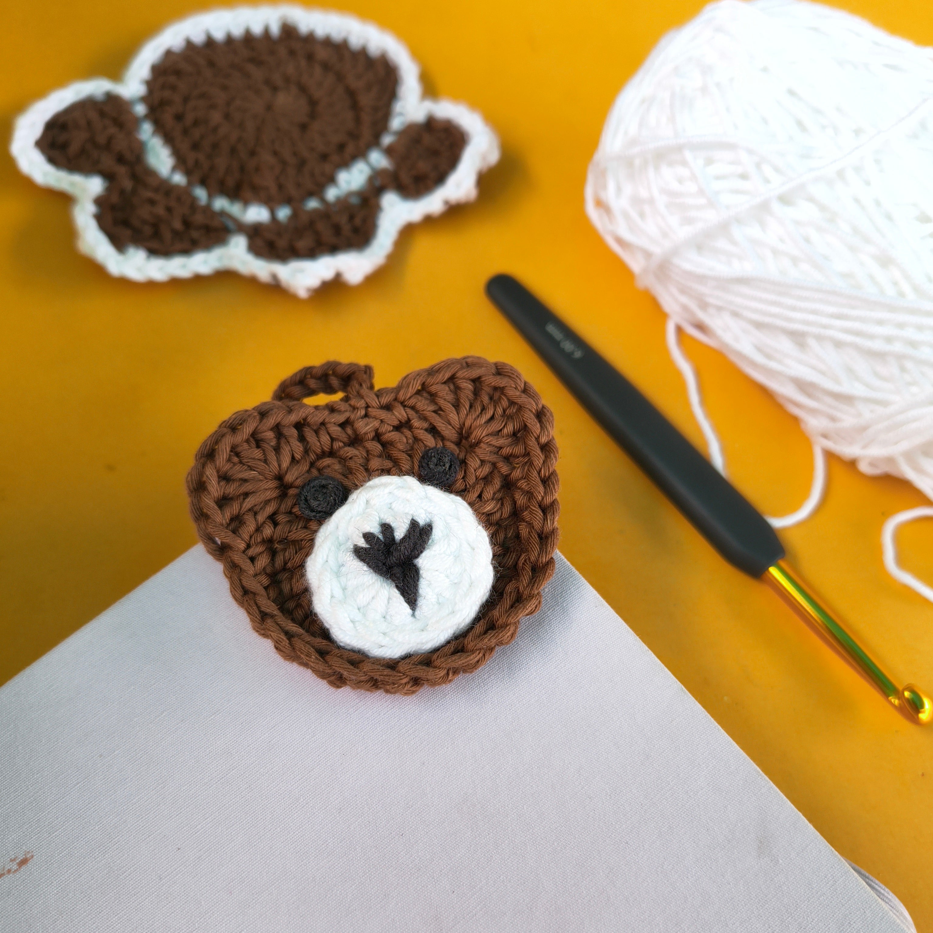 Magnetic Charm Bear – Handmade Crochet Multipurpose Accessory