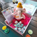 Sacred Space Hamper – Crochet Ganpati & Handmade Chocolates