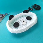 Specs Holder Crochet Panda – Handmade Eyeglass Stand for Desk & Bedside
