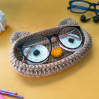 Specs Display Holder Owl – Handmade Crochet Eyeglass Stand Accessory