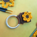 Handmade Sunflower Napkin Hanger – Crochet Floral Kitchen & Dining Décor