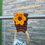 Handmade Sunflower Napkin Hanger – Crochet Floral Kitchen & Dining Décor