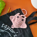 Mini Pouch Stingray with String – Handmade Crochet Bag