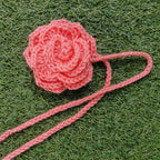 Curtain Tie Rose – Handmade Crochet Floral Curtain Holder