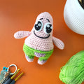 Patrick Star Crochet Plushie – Handmade Spongebob Inspired Toy
