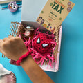 Pocket Box | Handmade Rakhi Gift Box with earbuds Pouch, Honey & Greeting Card