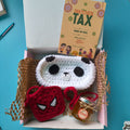 Desk Box | Handmade Rakhi Gift Box with Panda Eyeglass Holder, Pouch, Honey & Greeting Card