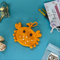 Mini Pouch Crab with String – Handmade Crochet Pouch
