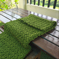Blanket – Handmade Chunky Crochet, Green | 48x60 Inch Cozy Throw