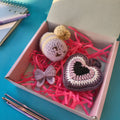 You Are My Sonia Hamper,,Purple Valentine Gift with Bee Plushie, Bow Hair Clip & Evil Eye Keychain